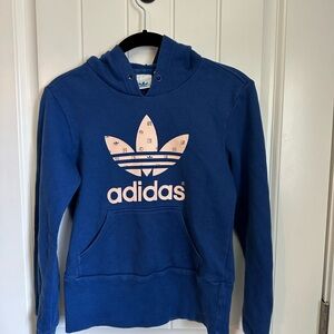 Adidas Royal Blue Hoodie with Logo